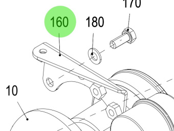 Steyr 2203827-2 - Bracket for Raw Water Pipe on Steyr Engines