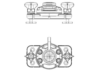 Borika FFr222 - T-Bolt Mounting Adapter Under-Mount