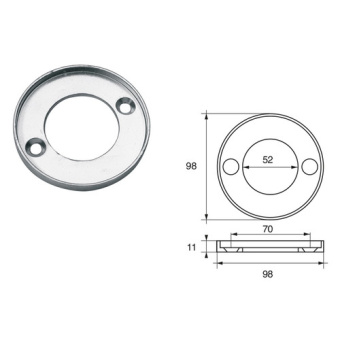 Bukh PRO L8140020 - Zinc AND ALU Anode F/VOLVO PENTA EngineS