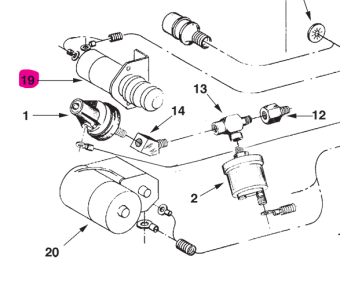 Northern Lights 22-40007 - Stop Solenoid 24 Volt