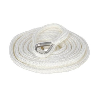 Plastimo Mooring Kit Braided Rope Thimble Eye Ø24mm L15m - White