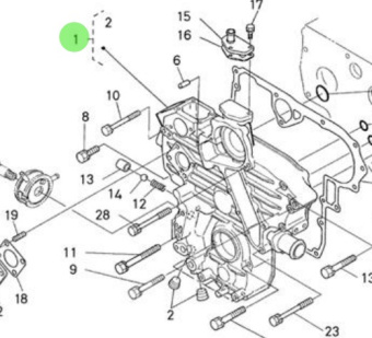 Nanni Diesel 970312949 - Timing Gear Case Assembly for N4.60 and 4.200TD Engines