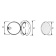 Allpa Plastic Inspection Hatch, A=250mm, B=235mm, C=315mm, F=265mm, White