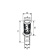 Nuova Rade PVC Through Hull With Hose Connector Black