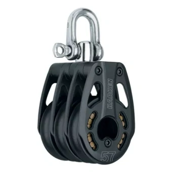 Harken 3219 - 57mm Black Magic 3-Sheave Block With Swivel