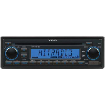 VDO 2910000080700 - 12V Radio-CD RDS USB MP3 WMA Bluetooth Blue Backlight