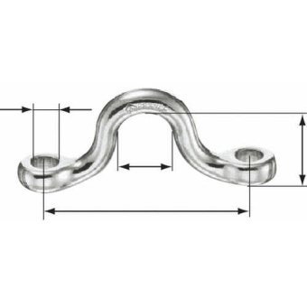 Plastimo 100739 - Eye Strap Stainless Steel Ø37mm