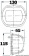 Osculati 11.411.03 - Maxi 20 Black 12 V/White Bow Navigation Light