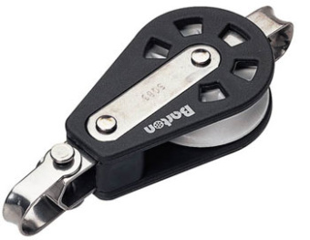Barton 13121 - Single Block With Reverse Shackle Becket Size 3 10mm