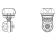 Borika Fs223 - T-Bolt Mounting Adapter Side-Mount Small
