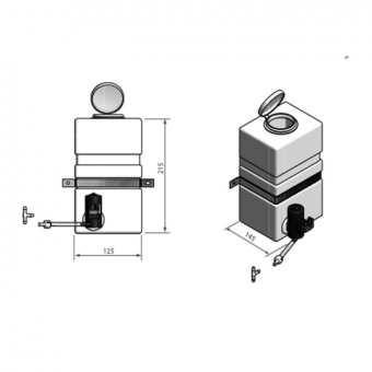 Roca Tank For Window Cleaner With Pump