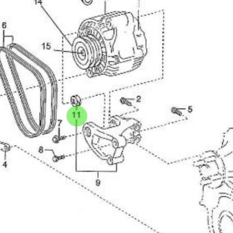 Nanni Diesel 970312340 - Alternator for T4.155 and 4.380TDI Engines