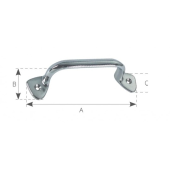 Foresti & Suardi Chromed Brass Handle 165 mm