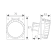 Socket 2P+T 220V. 16A IP67