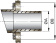 Vetus TRC60R - Rubber Transom Exhaust Connection 60mm