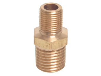 Brass Reducing Male Thread Nipple – 1/8" x 1/4" to 2 1/2" x 3"