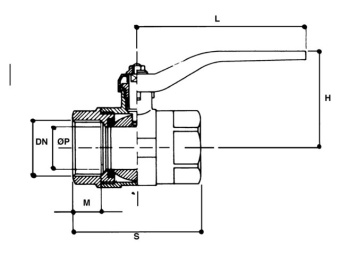 Talamex Brass Ball Valve 3/8