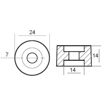Tecnoseal Zinc Ring For Honda Engine 75-130 HP