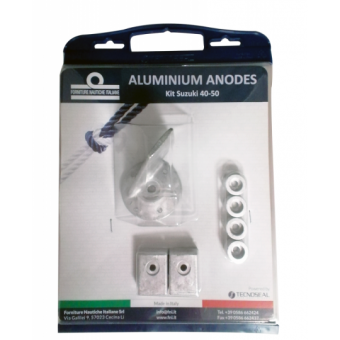 Tecnoseal Suzuki 40/50 HP Aluminium Anodes Kit