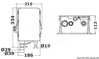 Osculati 16.130.24 - Europump Auto grey water drain well 24 V