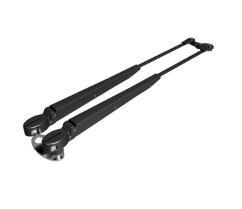 Roca 538324 - Pantograph Arm W10/12, Black/Stainless Steel 454-591mm