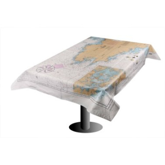 Plastimo 5387132 - Tablecloths with marine charts - English channel 105 X 150cm