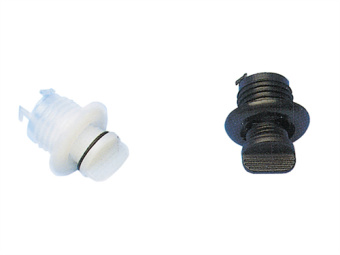 Nuova Rade 43468 - Drain Sockets with Captive Plug, Round Ø40mm, White