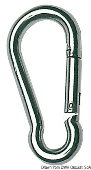 Osculati AISI 316 Stainless Steel Carbine Hooks without Eyelet