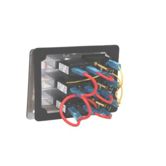 Euromarine Waterproof Electrical Panel - 3 Positions - Black