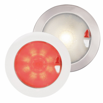 Hella Marine Spotlight Euroled 150 Two Color Touch Plastic - Warm White / Red Light