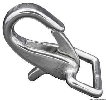 Osculati AISI 316 Stainless Steel Snap Shackle for Webbing