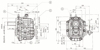 Technodrive Gearbox TMC40P 2:1