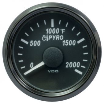 VDO A2C3833040025 - SingleViu 1383 Pyrometer 2000°F Black 52mm