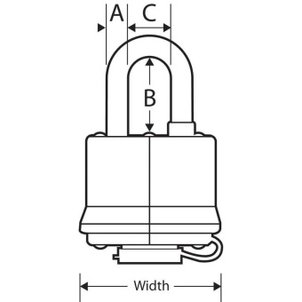 Master Lock Padlock Laminated 40mm