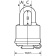 Master Lock Padlock Laminated 40mm