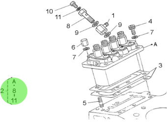 Nanni Diesel 970313387 - Fuel Injection Pump Assembly for N4.38 Engines