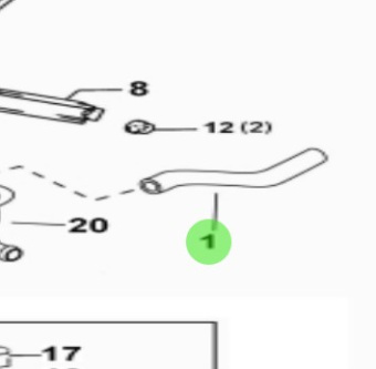 Nanni Diesel 970312281 - Vacuum Hose for Injection and Fuel Pump