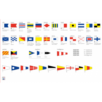 Marine Flag Code Or Answer 15X45 cm