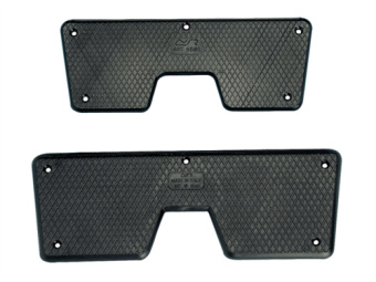 Nuova Rade 45339 - Transom Protection Plate 27x9.8 cm Black
