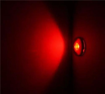 Hollex LED Stair Lamp 12V Red With Finisher Ring