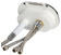 Osculati 15.240.01BU - Oval Shower Box White PVC Hose 2.5 m Rear Outlet