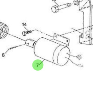 Nanni Diesel 970301580 - 12V Stop Solenoid for HE Series Engines