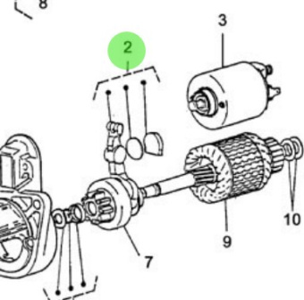 Nanni Diesel 970313900 - Starter Armature for N2.14 Engines
