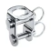 Harken 463 - 5.6mm Stainless Steel Double Pin U-adapter Harken 463 - 5.6mm Stainless Steel Double Pin U-adapter