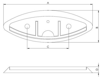 Hollex Foldable Mooring Cleat 214 mm