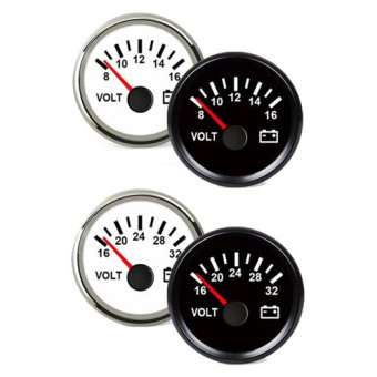 Hollex Voltmeter Black 18-32V