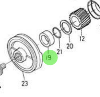 Nanni Diesel 970141523 - Crankshaft Collar for HE and N-Series Engines
