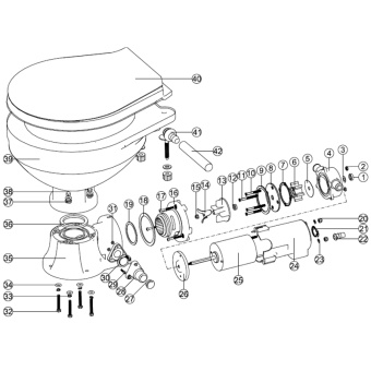 Nuova Rade L11879 - Repair Kit for the Electric Toilets 11875 & 11877, 24V