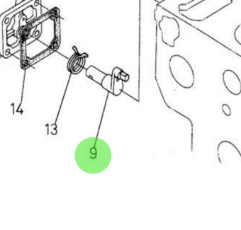 Nanni Diesel 970307944 - Lever Shaft for Regulator Adjustment Systems