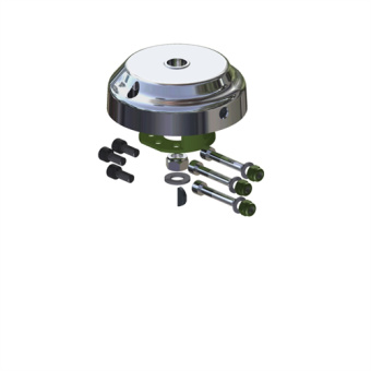 Ultraflex 42850N - X91 Chrome Bezel, 90° Mounting For T91/T93 Steering System